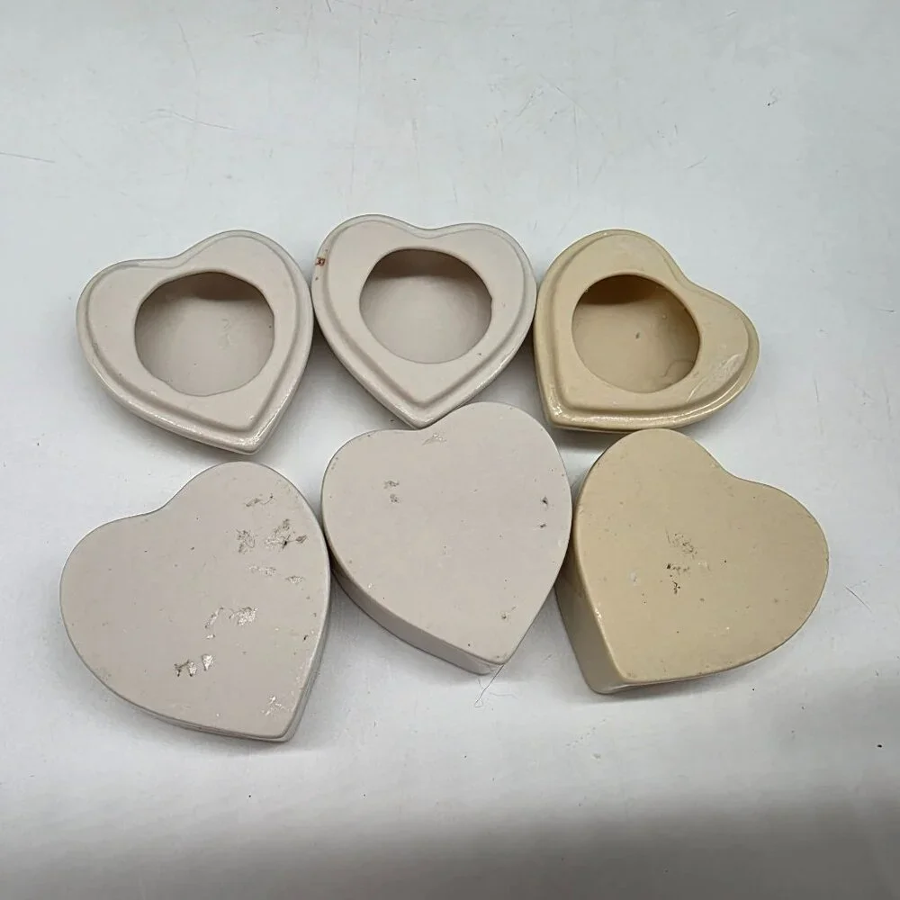 Heart Shaped Ceramic Keepsake Boxes With Inspirational Quotes & Floral Designs